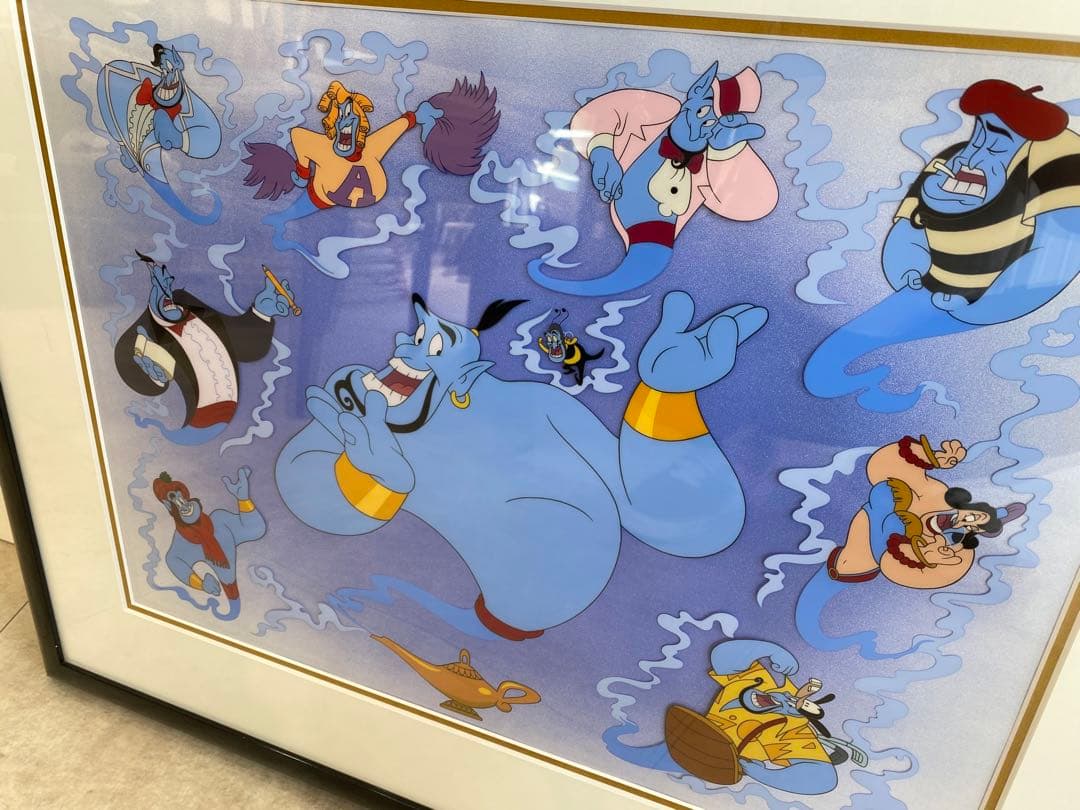 希少！ディズニーセル画アニメ「アラジン」インテリア　証明書付