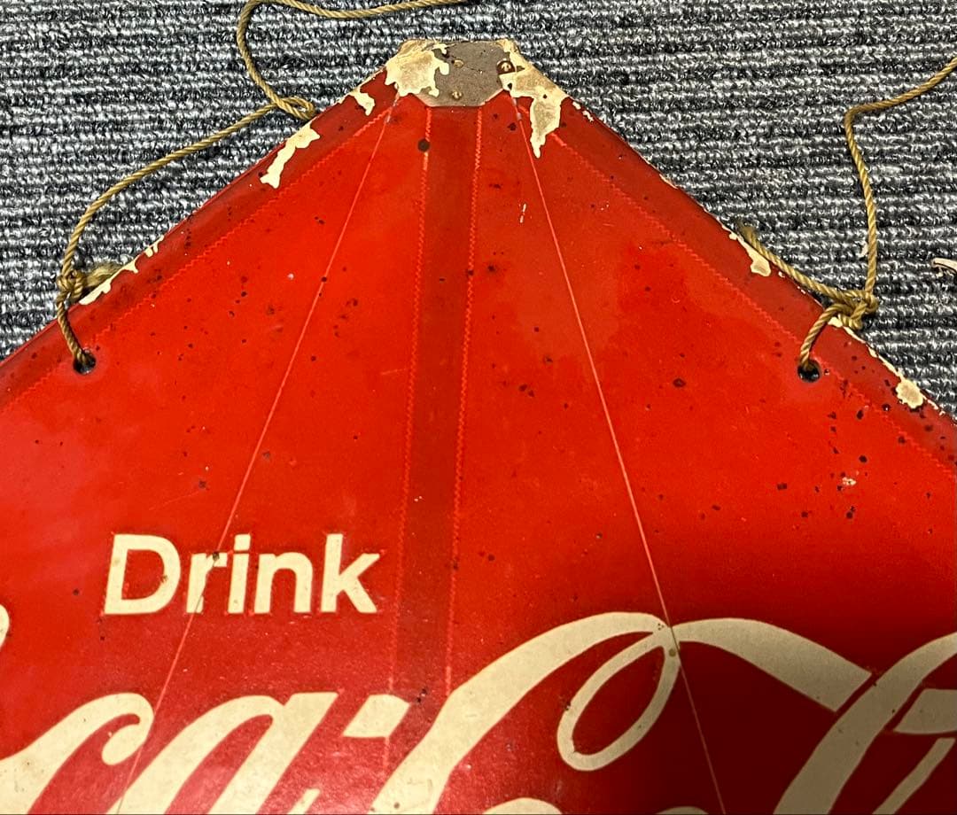 コカコーラ 吊り下げ ペナント看板　昭和レトロ