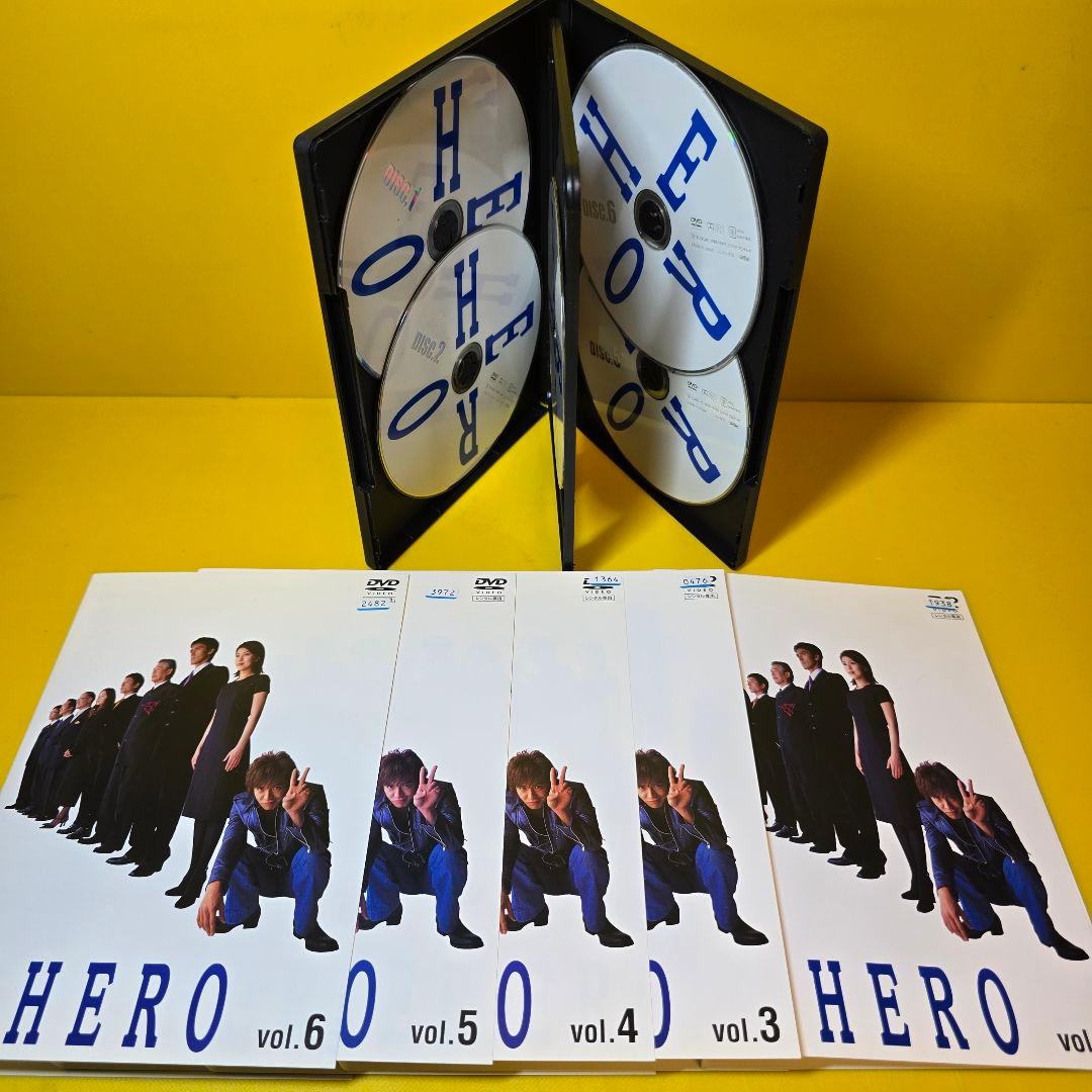 ※新品ケース交換済み　HERO 1st+2ndシーズンDVD 全12巻セット