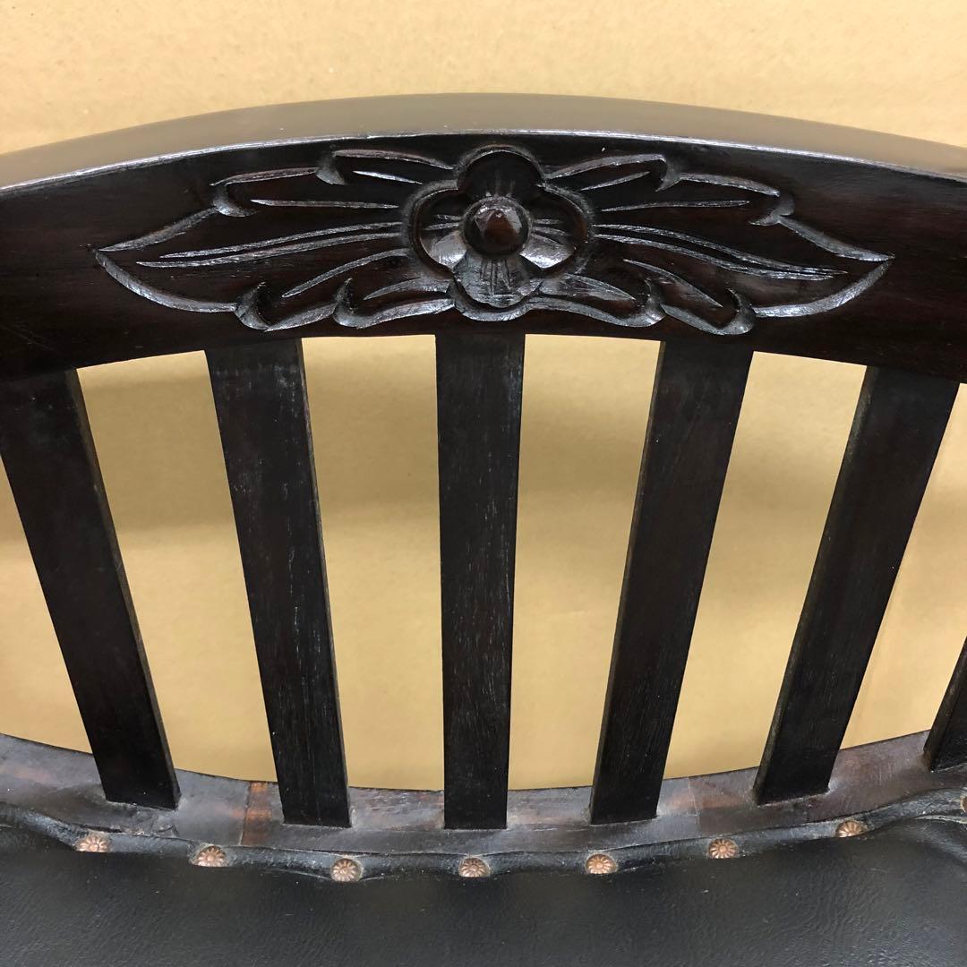 アジアンスタイル カルティニチェア ベンチ 彫刻 椅子 木製 スツール バリ家具