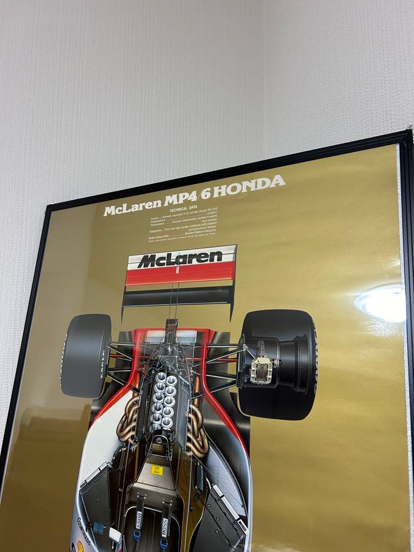 【限定値下】タミヤＦ１ マクラーレン ＭP４/ 大判 ポスター アイルトン セナ