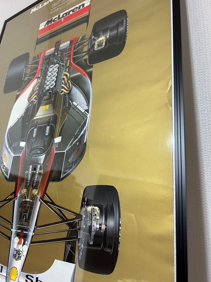 【限定値下】タミヤＦ１ マクラーレン ＭP４/ 大判 ポスター アイルトン セナ