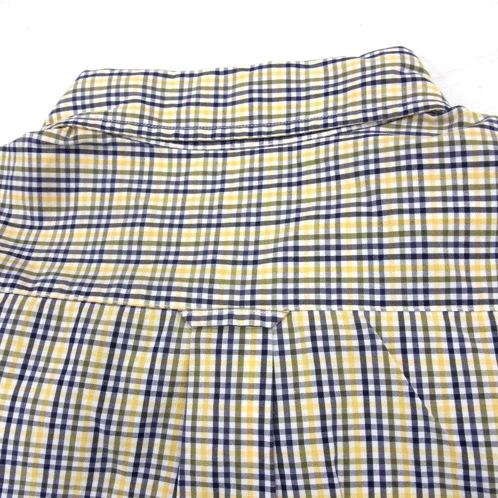 ✈ パーリーゲイツ　長袖 シャツ　チェック　総柄　刺繍　メンズ LL　ゴルフ　綿