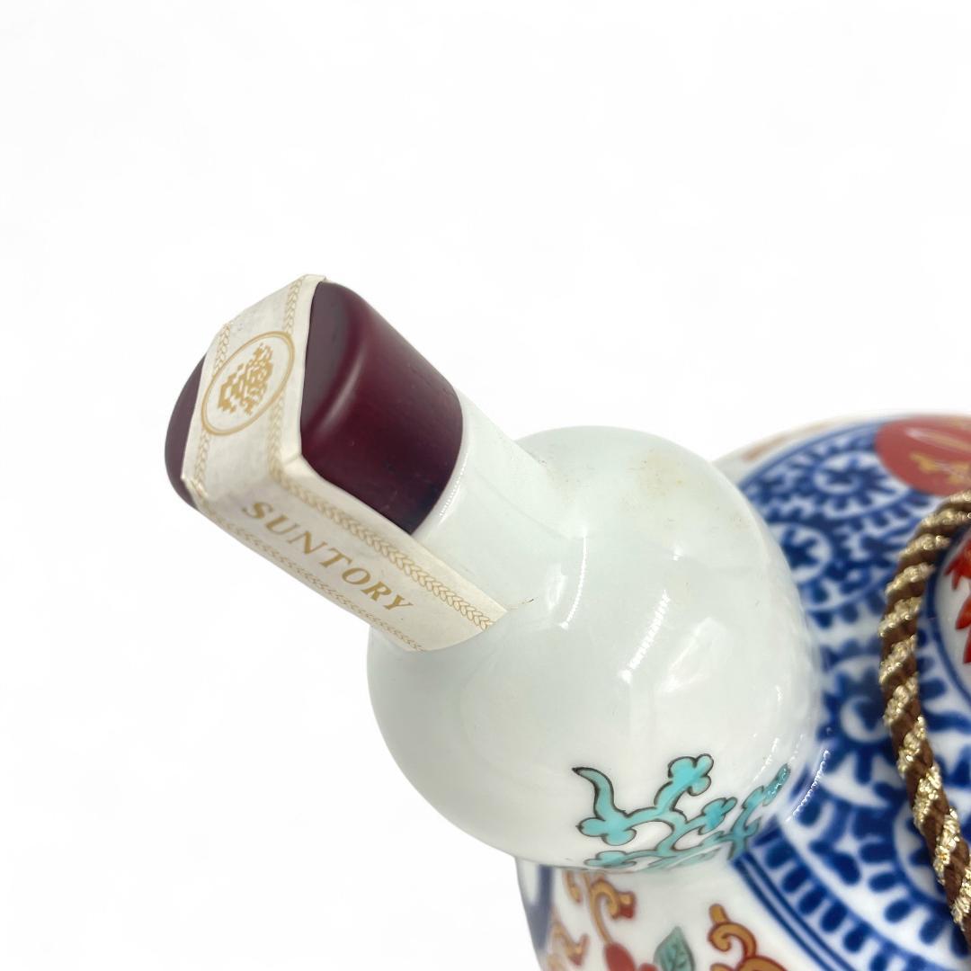 【未開栓】希少サントリー/染錦「福寿」文乳首徳利瓶/有田焼/600ml