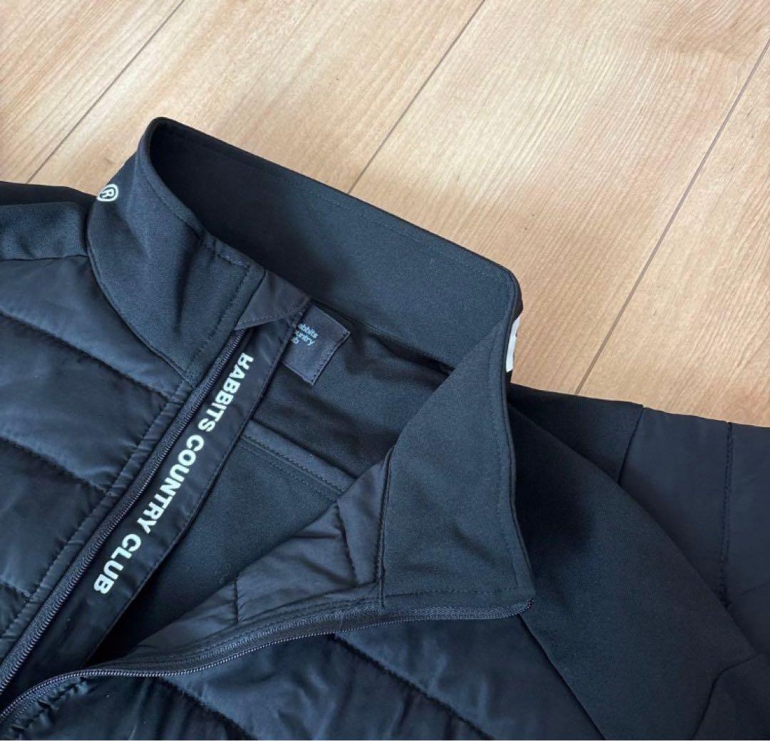 黒Lサイズ　fr2 ゴルフ　メンズ　中綿ロゴジャケット