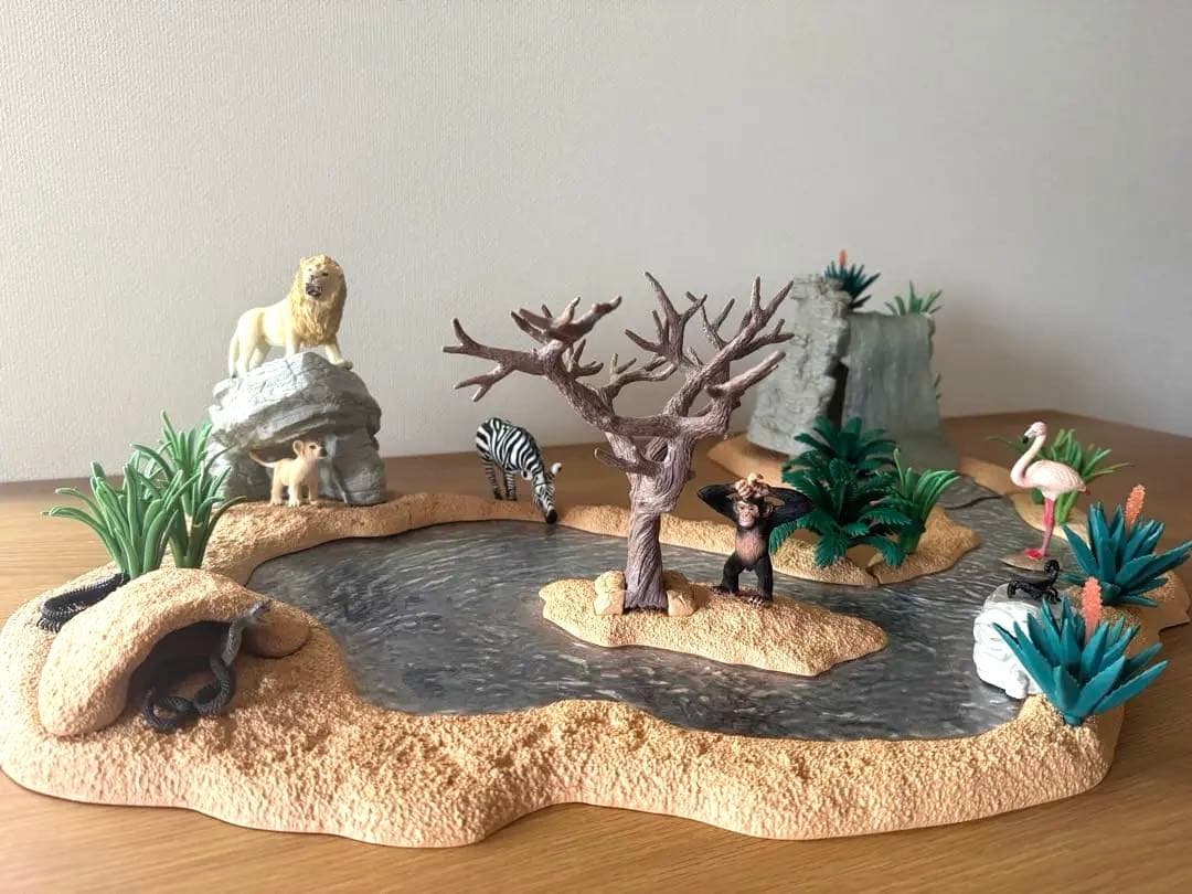 シュライヒ　水飲み場での大冒険！サバンナ・ビッグセット　42321