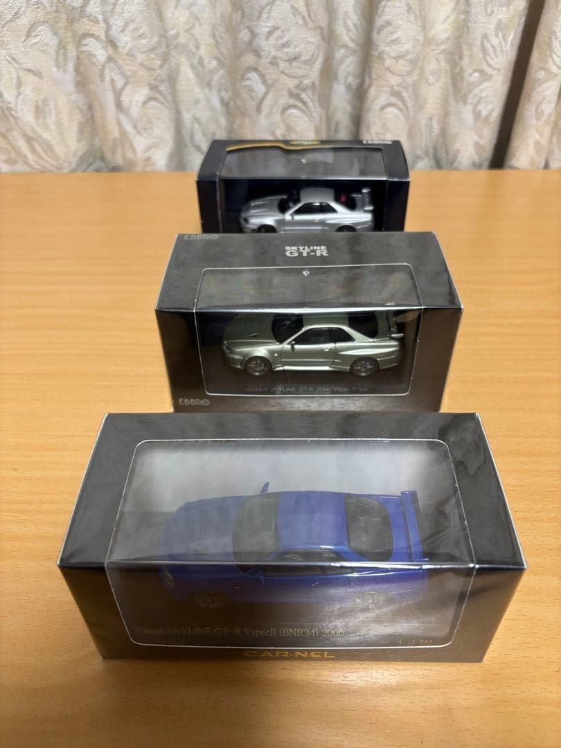 1/43日産Nissan Skyline GT-R R34 ミニカー 3台セット