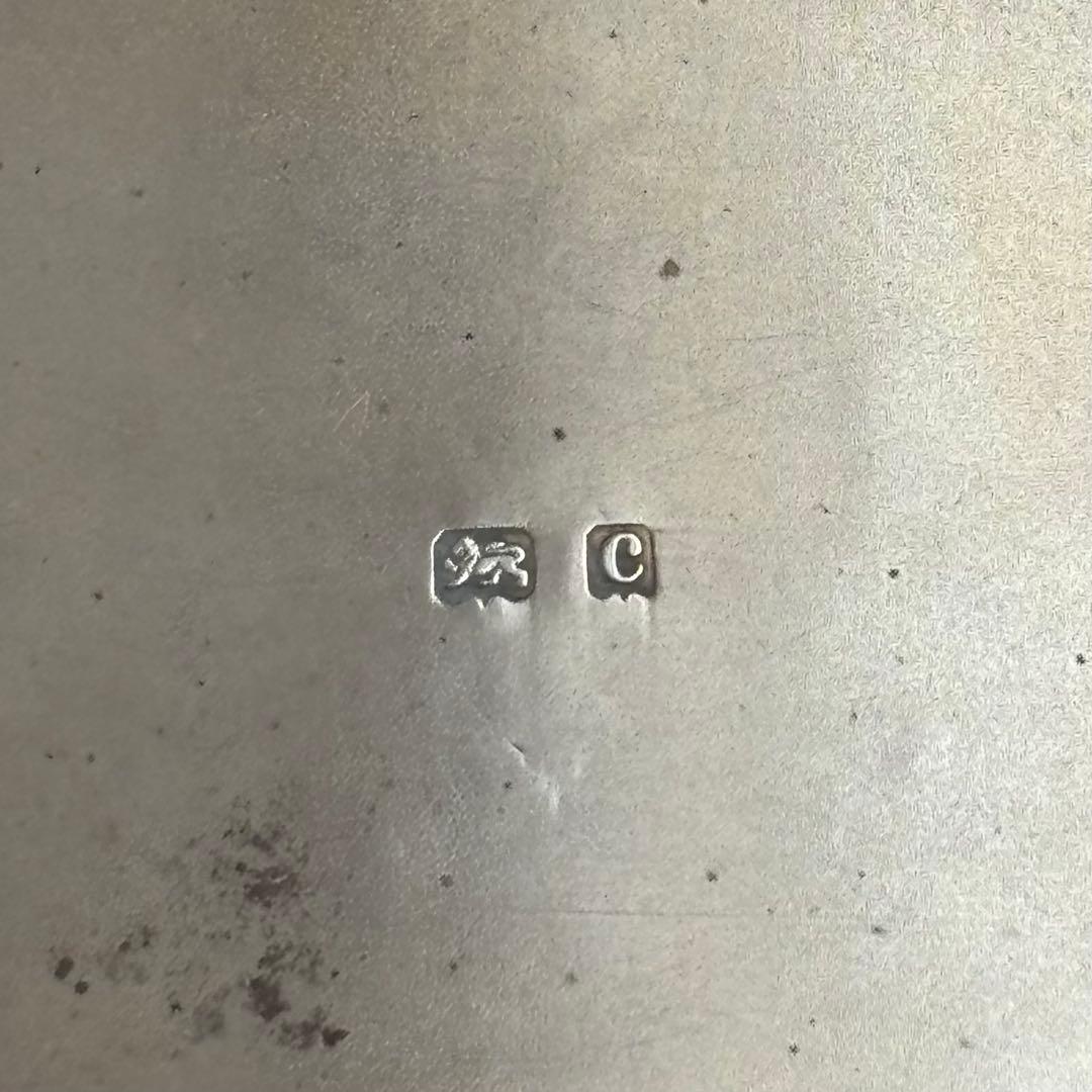 希少 純銀 英国 アンティーク シガレットケース 1902年 バーミンガム