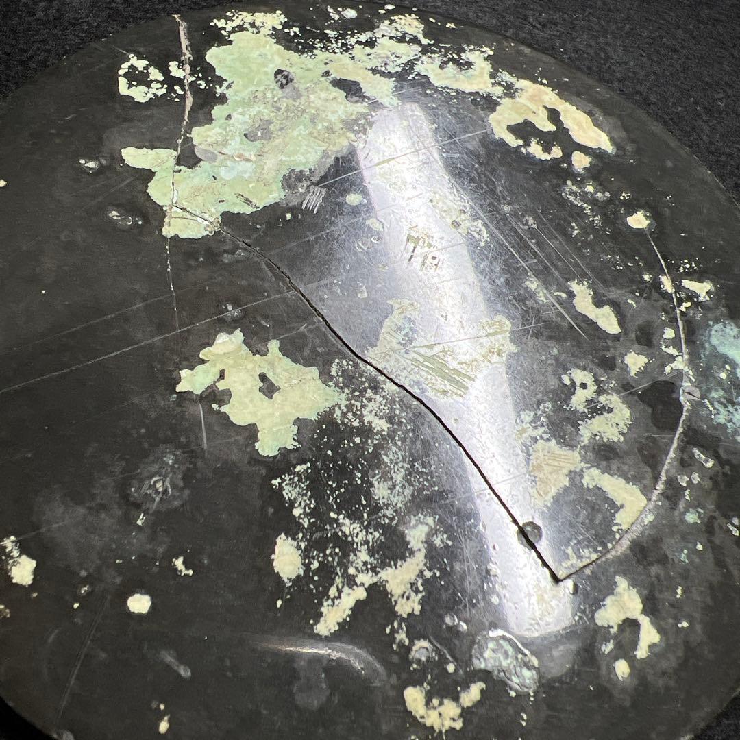 中国宋時代　古銅古鏡　写ります　283g/直径12㎝　東Y8-0206☆2F