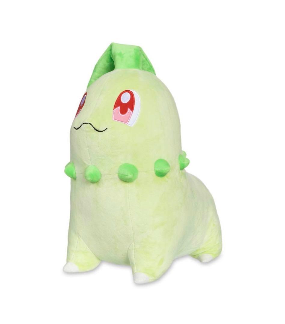 【海外ポケモンセンター限定品】チコリータ ぬいぐるみ　ピンズ　プロモカードパック