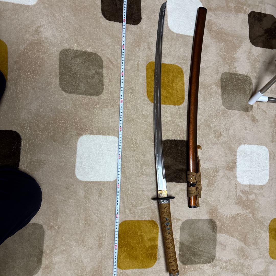 模造刀　全長70センチ　全長100センチ 刀2本　プラス　刀置きセット