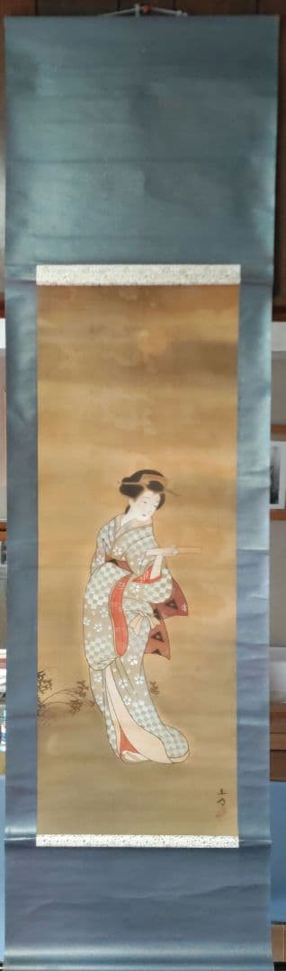 美人画掛軸　翠峰　Y135