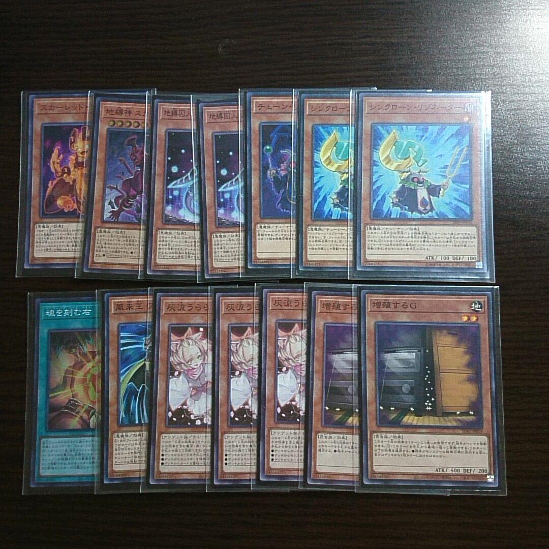 遊戯王【レッド・デーモン】デッキ スカーレッドノヴァドラゴン スリーブ付