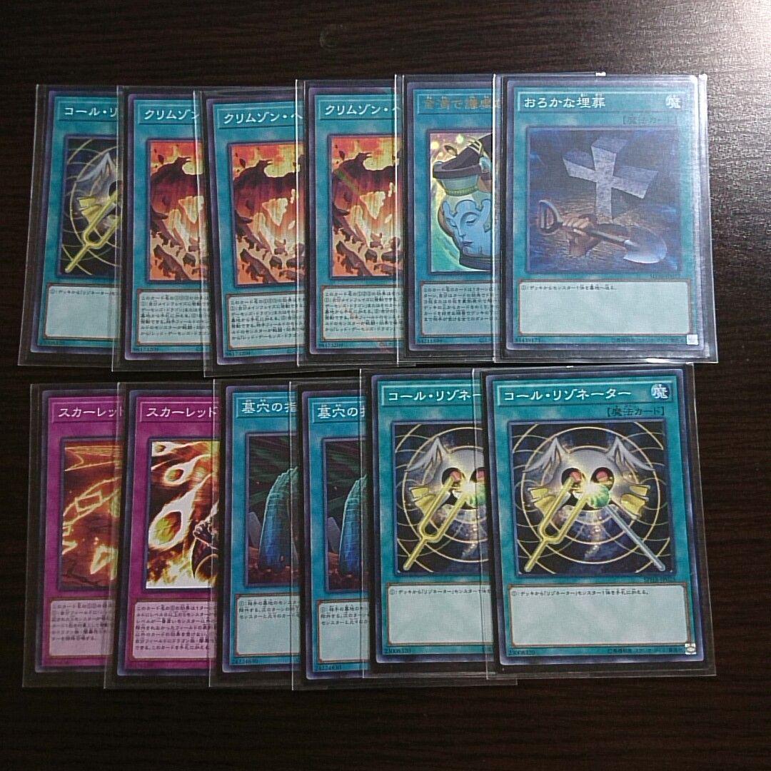 遊戯王【レッド・デーモン】デッキ スカーレッドノヴァドラゴン スリーブ付