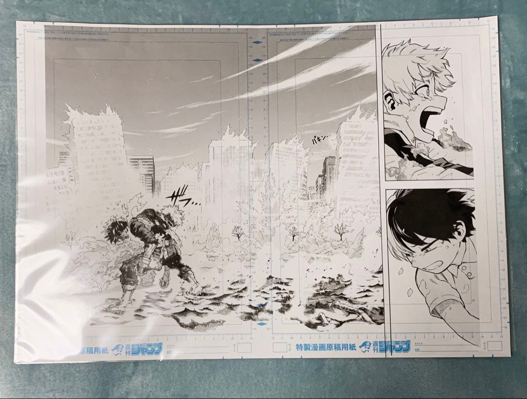 ヒロアカ原画展　ショート　ポスター＆原稿プリントセット