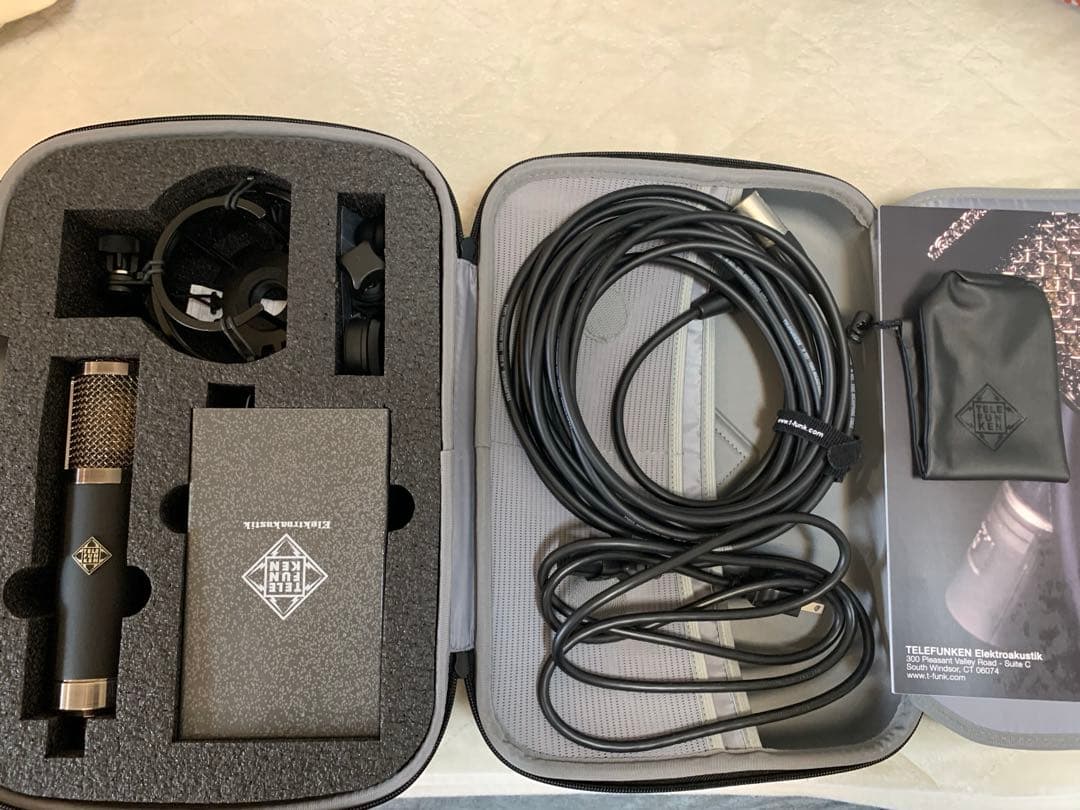 【ほぼ未使用】TELEFUNKEN テレフンケン　真空管マイク TF47 セット