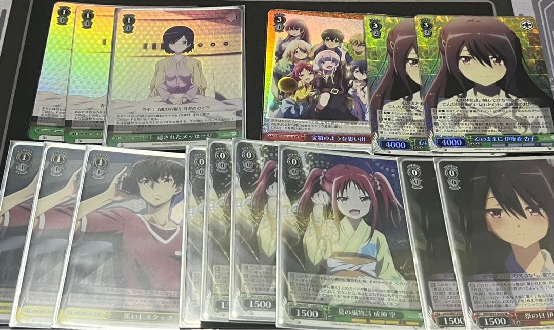 ヴァイスシュヴァルツ　神様になった日　デッキ　パーツ付　SR多め