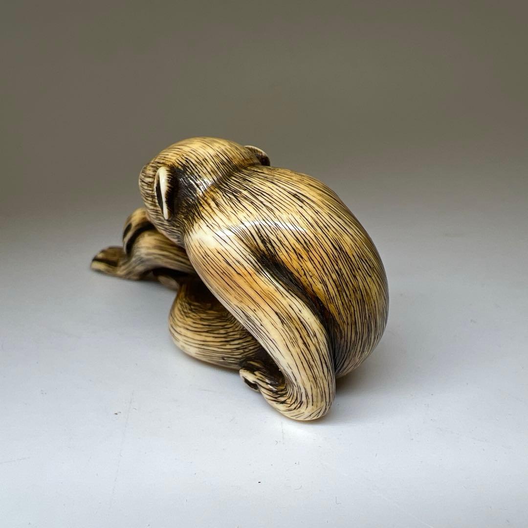 正友在銘　極上大振猿根付　28g 東Y8-0204☆2Fトニチ