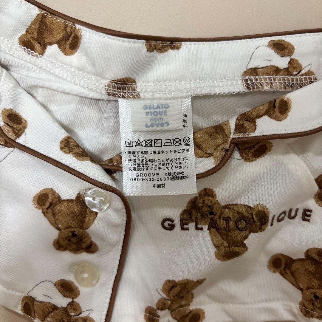 ラボット ジェラートピケコラボウェア クマ パジャマ