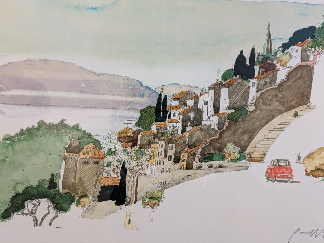 PAUL　HOGARTH　MARCH　ポール　ホガース　版画　直筆サイン入