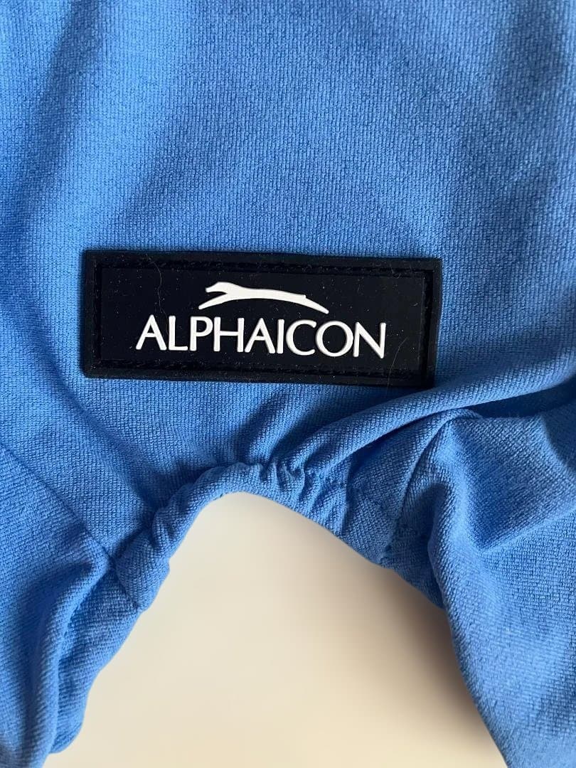 ★アルファアイコン＊ほぼ未使用！ライトブルーのストレッチの効いたカバーオール