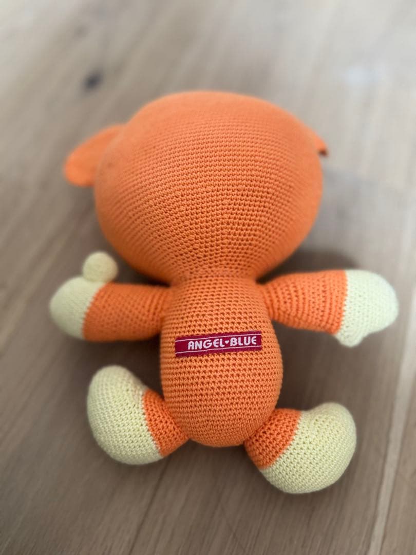 エンジェルブルー ナカムラくん ぬいぐるみ 編みぐるみ 新品 オレンジ レア