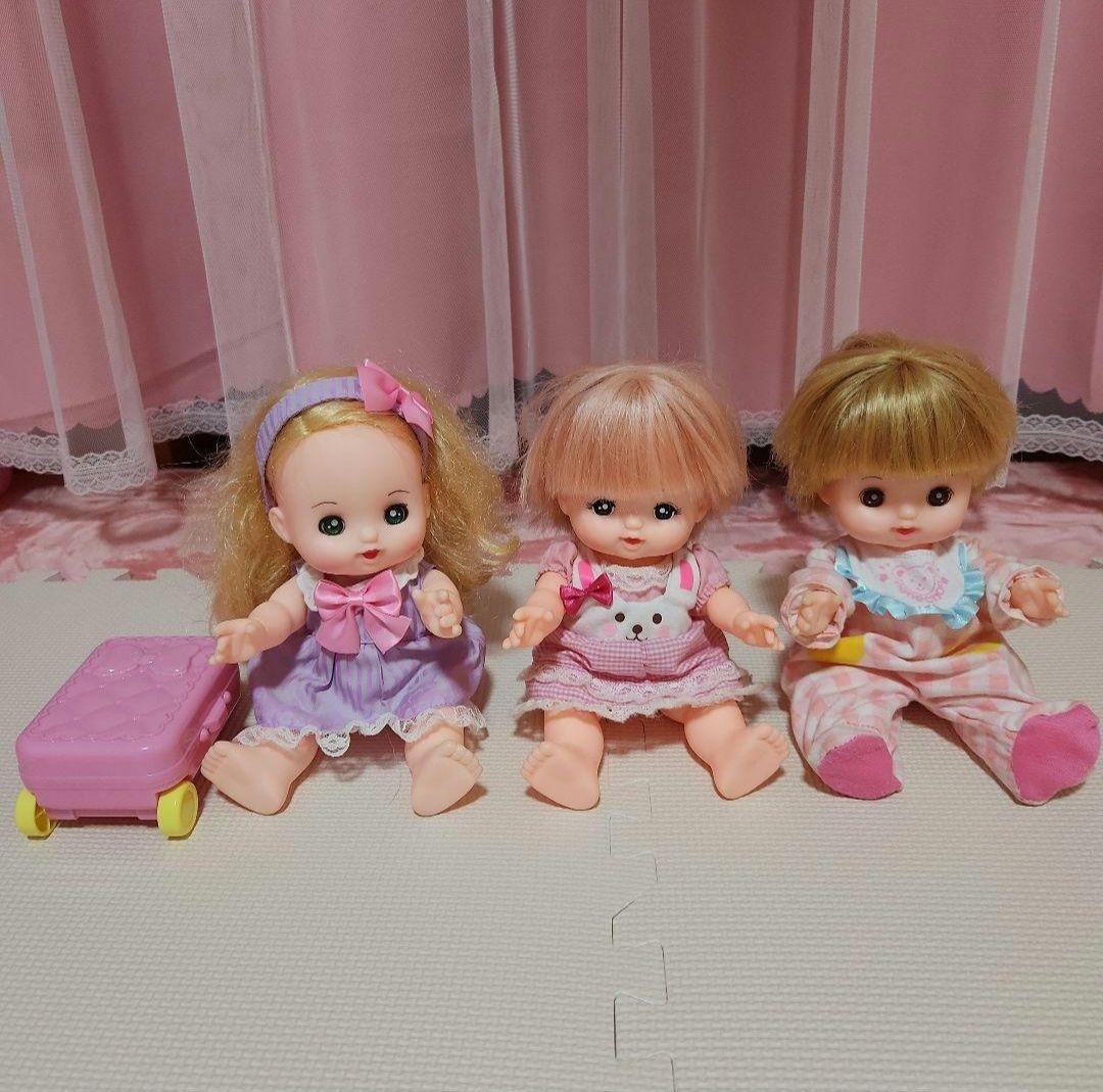 メルちゃん　人形　ベビーチェア　犬　マスク　ばんそうこう　　歯みがきセット