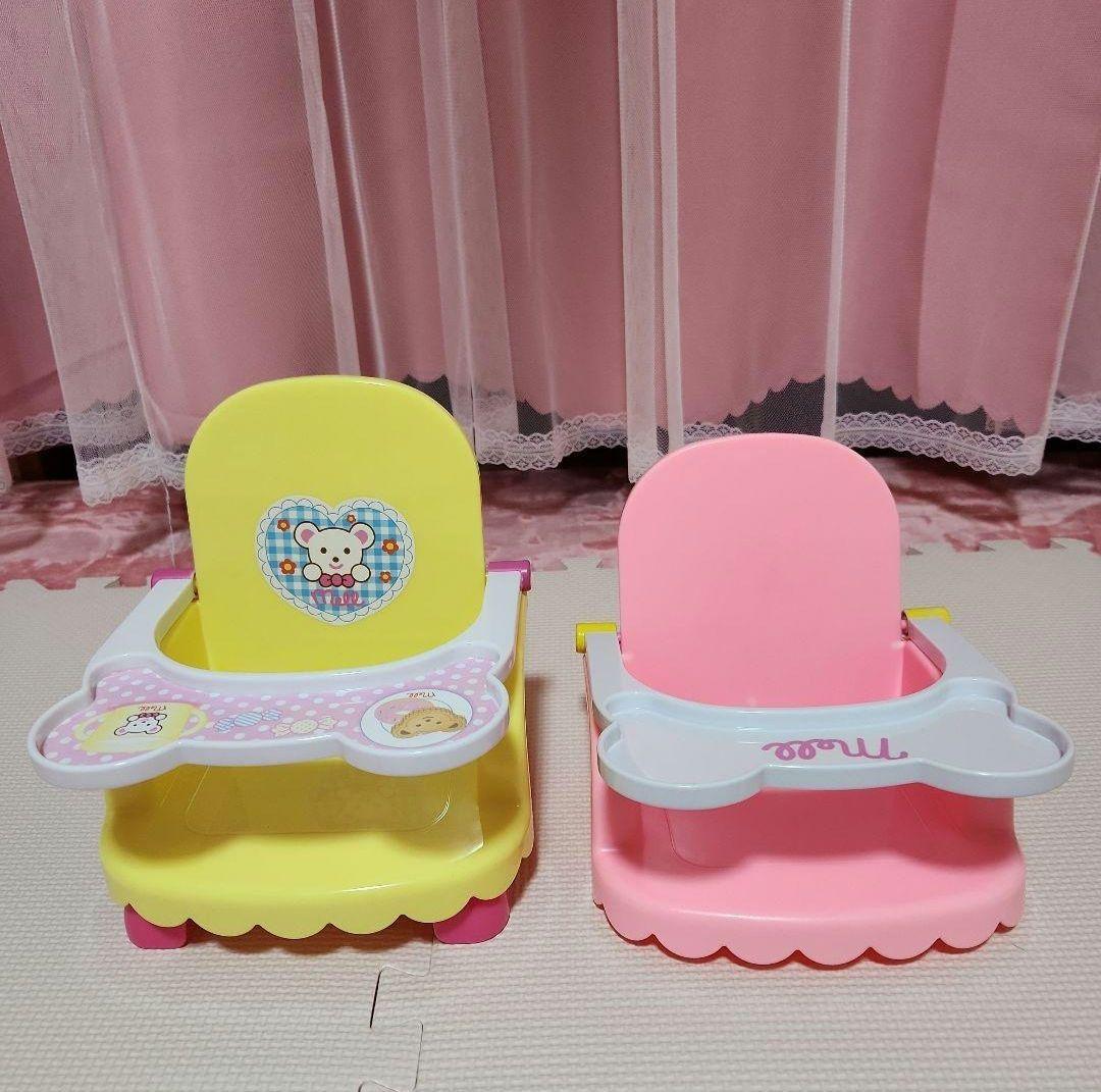 メルちゃん　人形　ベビーチェア　犬　マスク　ばんそうこう　　歯みがきセット