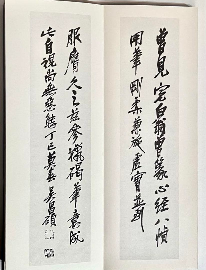 （吴昌碩行草條幅）1972(吴昌碩篆書般若心经)1990 (王鐸行書識語1966