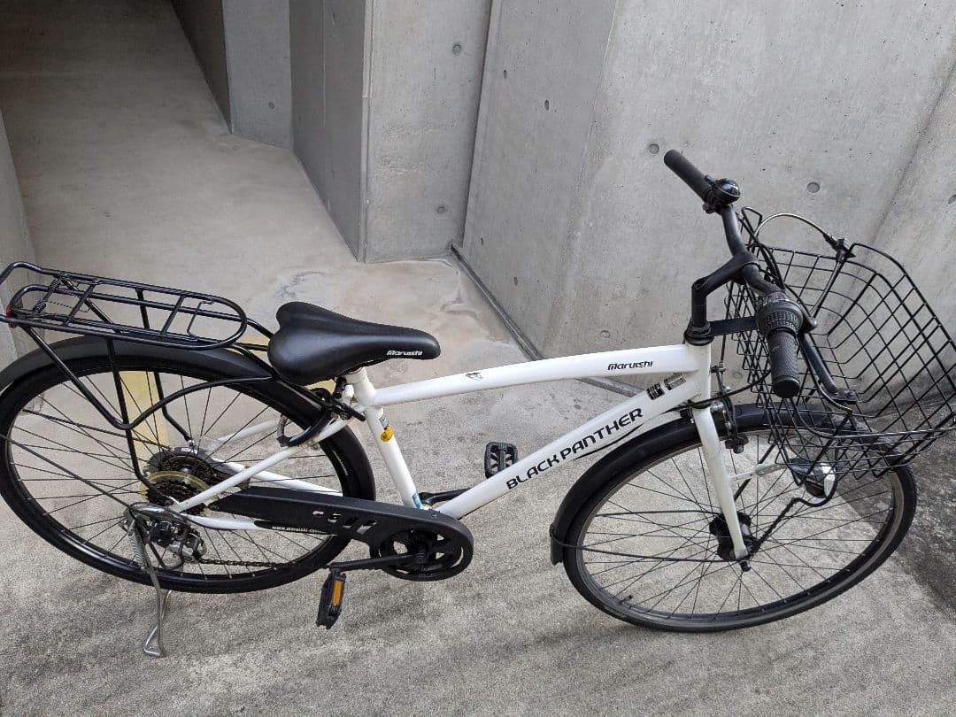 BLACK PANTHER maruishi　丸石サイクル　27インチホワイト