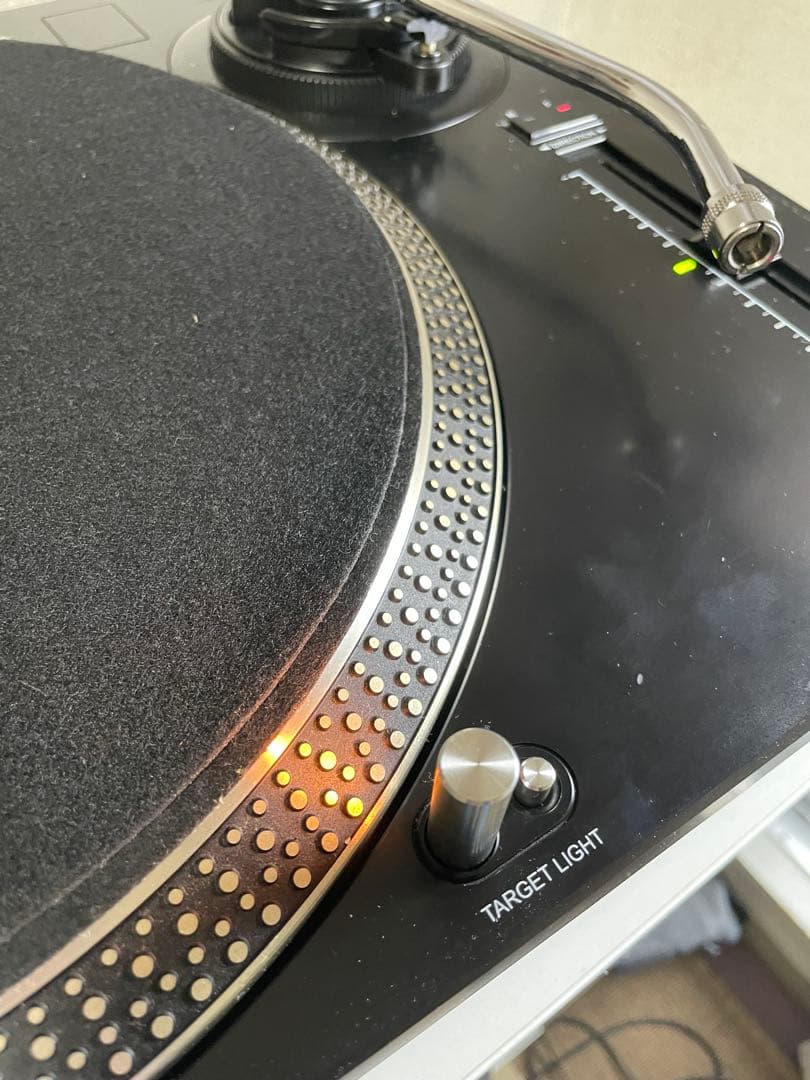 DJターンテーブル 黒 33/45回転切替