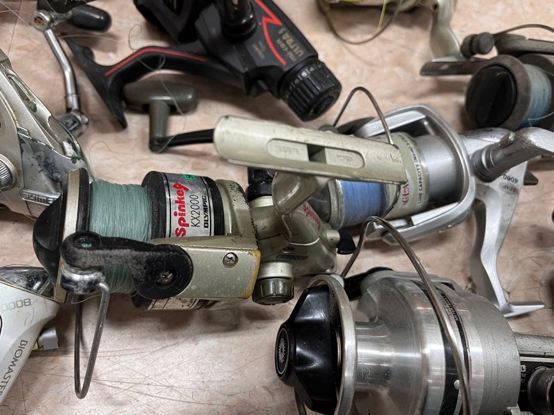 15個ジャンクリール　SHIMANO DAIWA などまとめ売り