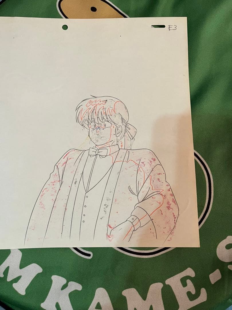 めぞん一刻　五代裕作　四谷　セル画&原画？動画？セット