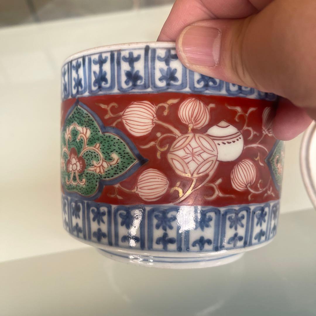 江戸　元禄　古伊万里　蓋物