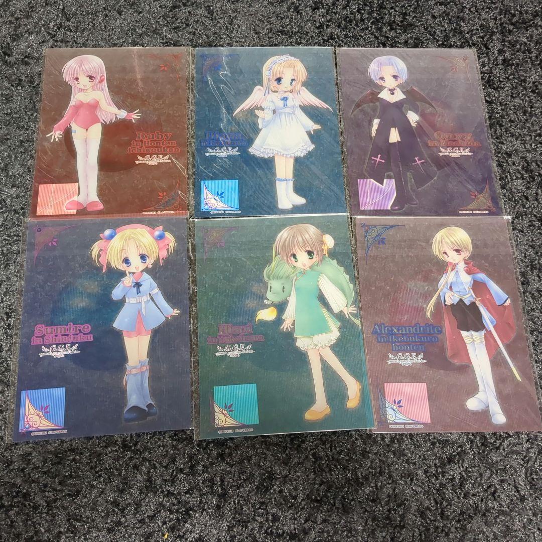 G.G.F 下敷き クリアファイル ノート 缶バッジセット