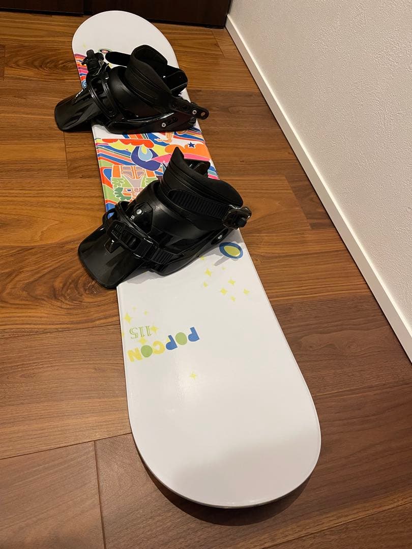 子供用　スノーボード板　115㎝　LISKY ビンディングセット