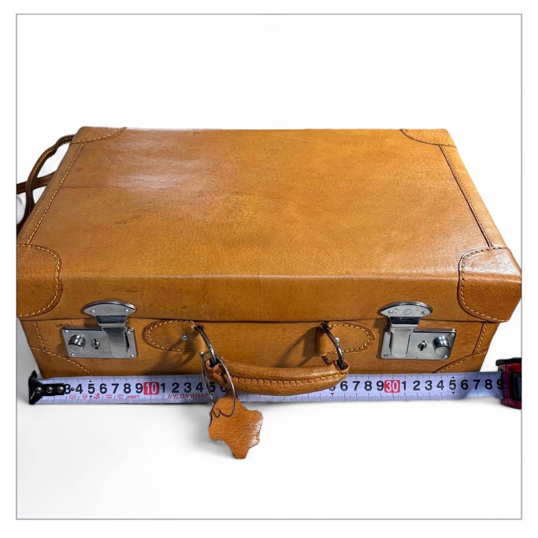 希少 アンティーク トランクケース 革製 鞄 小さいかばん 手持ち ミニトランク
