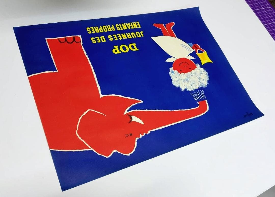 当時のオリジナルポスター「DOP」1953年★人気サヴィニャック作★