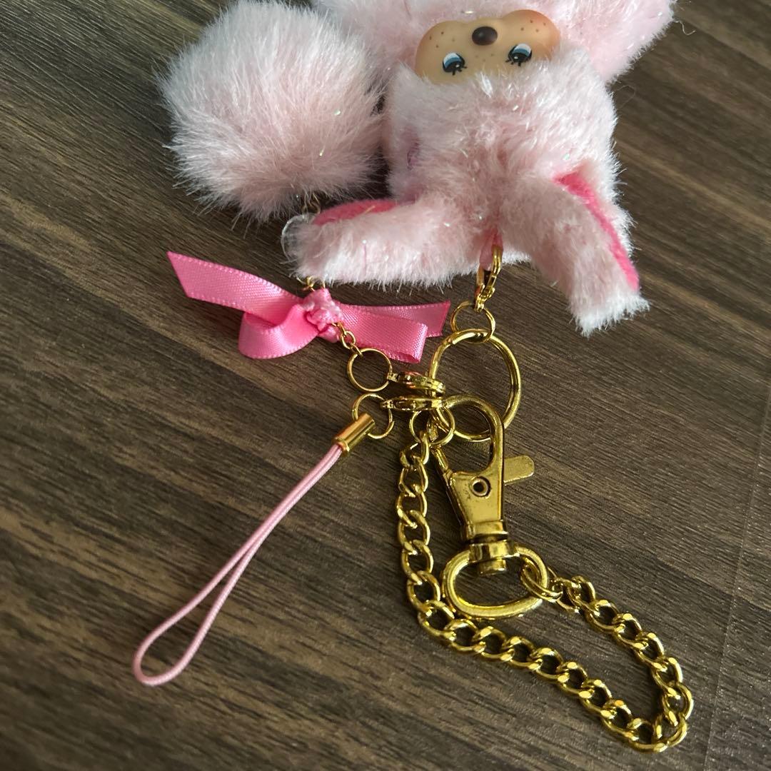 モンチッチ　チムたん　レア　ラメ　ぬいぐるみ　ストラップ　キーホルダー　レトロ