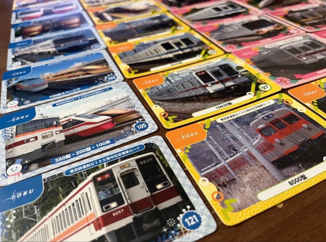 東武線　電車カード　125周年　記念カード　東武鉄道　特急電車