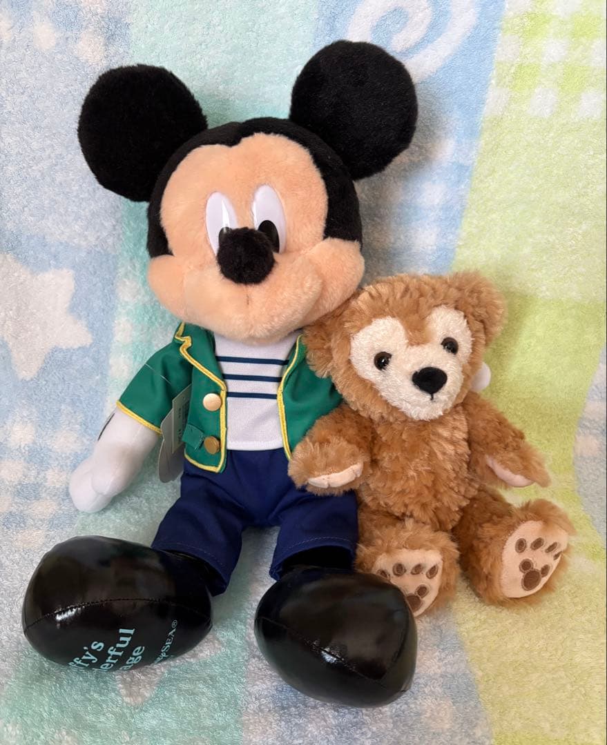 【匿名発送】TDS ダッフィーのワンダフル•ヴォヤッジ ぬいぐるみ大•小