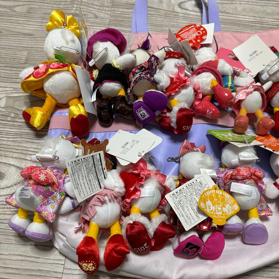 ディズニー　レトロ　デイジー　ぬいば　トートバッグ