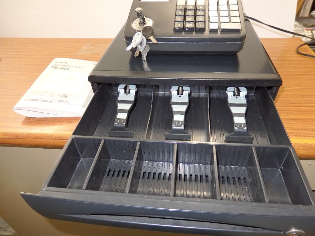 4020 美品 人気の黒 設定無料 TE-400 インボイス レジスター