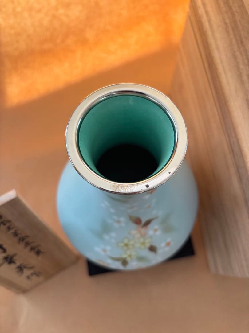 <未使用> 田村七宝　田村幸夫作　七宝　花瓶