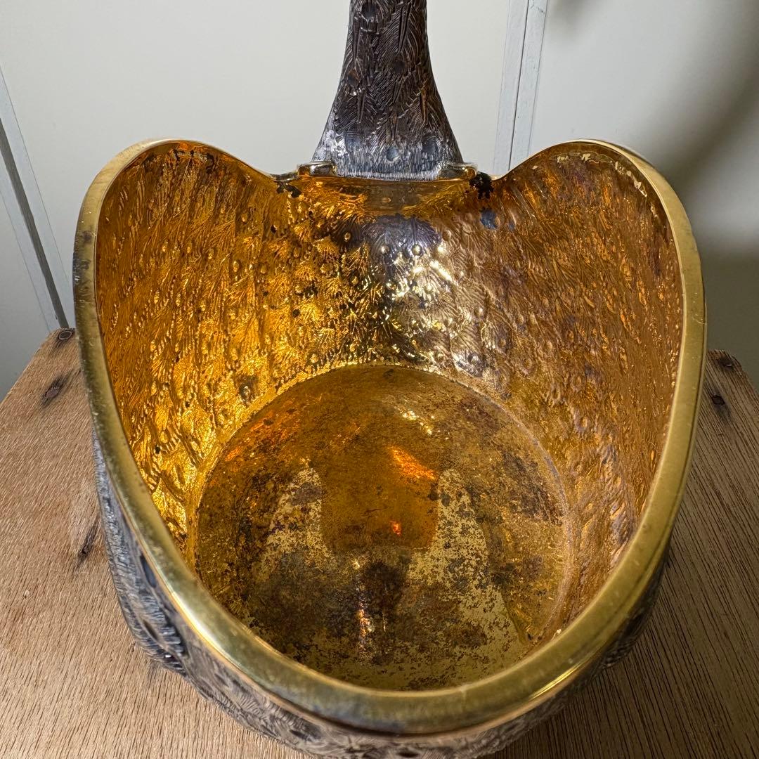 工芸品 MEXICO TANE SILVER 925 VINTAGE SWAN BOWL