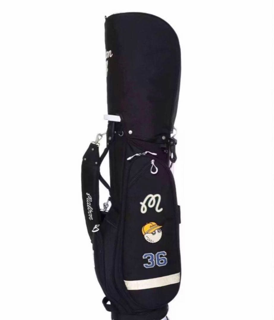 マルボンゴルフ キャディバッグ &ボストンバッグ&ラウンドポーチ 3点セット