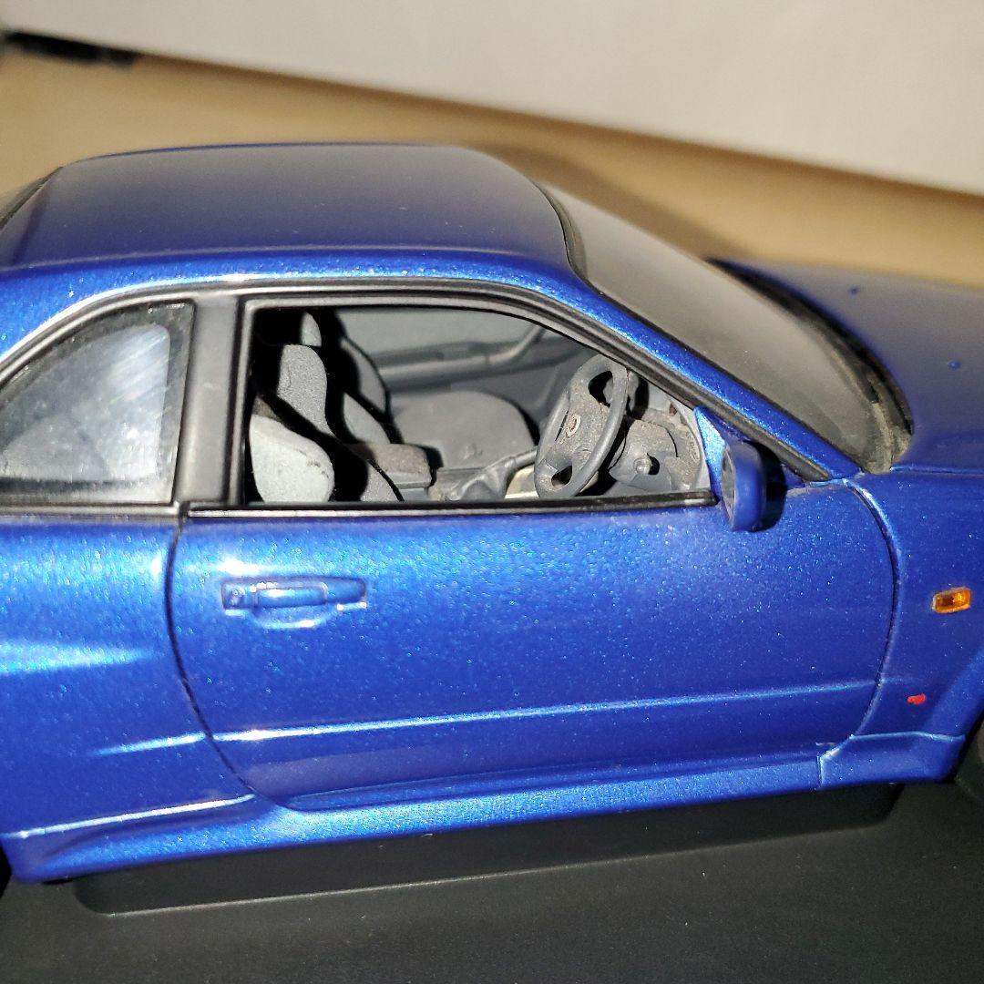 オートアート1/18 77301 日産R34スカイラインGT-R 1999ブルー
