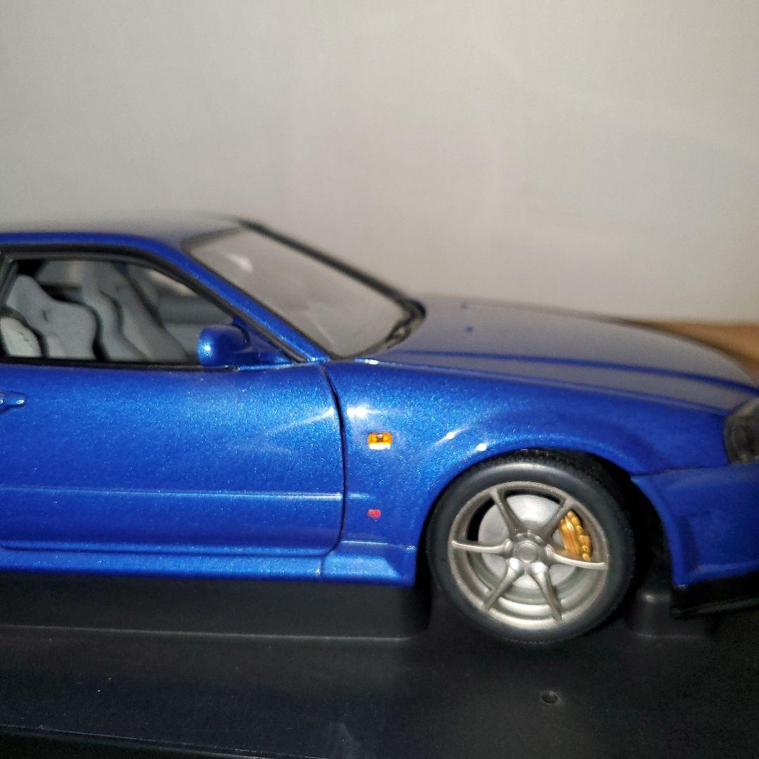 オートアート1/18 77301 日産R34スカイラインGT-R 1999ブルー
