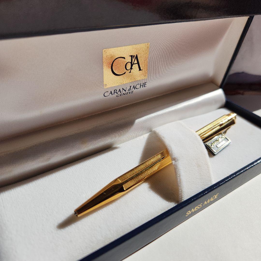 CARAN d'ACHE ボールペン 金メッキ