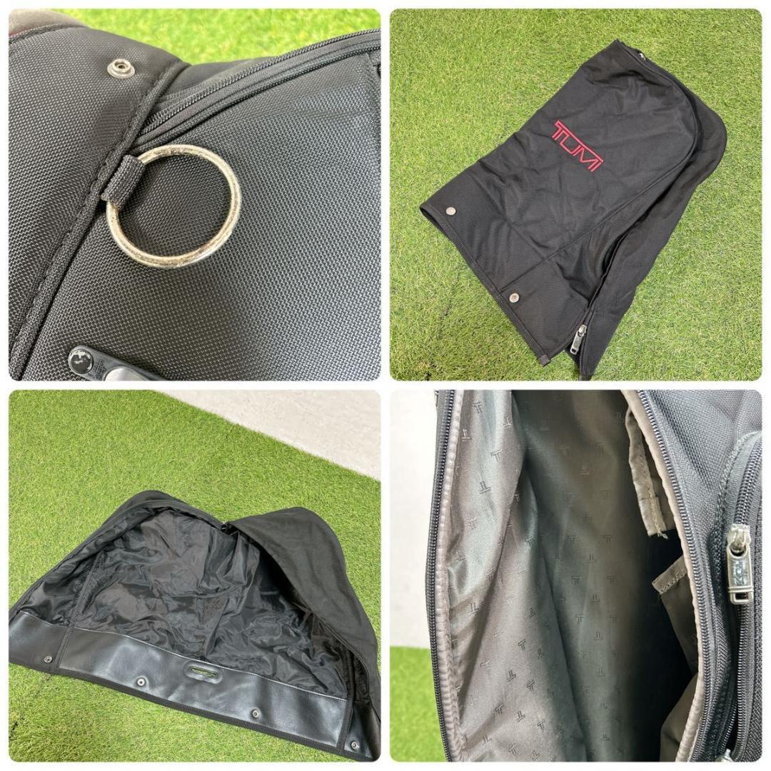 良品　TUMI トゥミ キャディバッグ 黒 ブラック 希少　ゴルフバッグ　フード